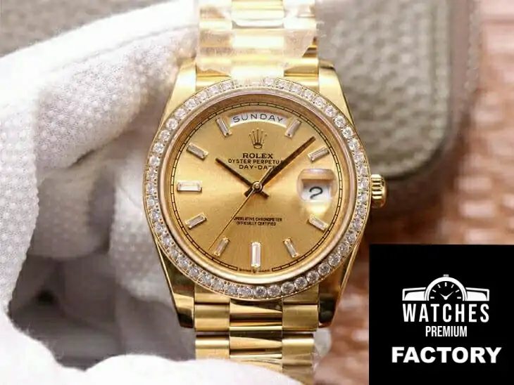 Rolex Day Date M228348RBR-0002 EW Factory Rose Gold Case