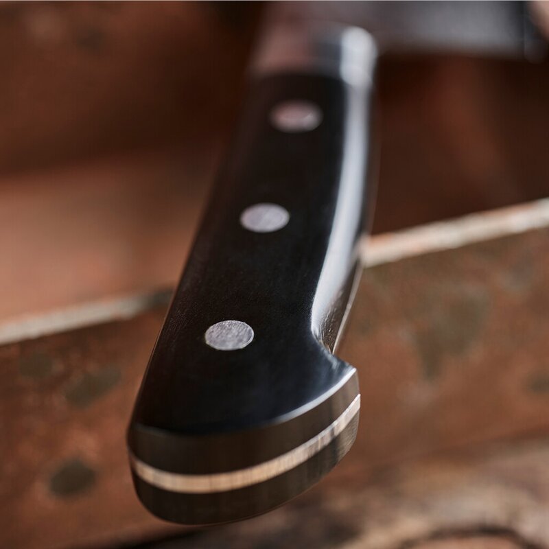 Damask santokukniv 18 cm svart
