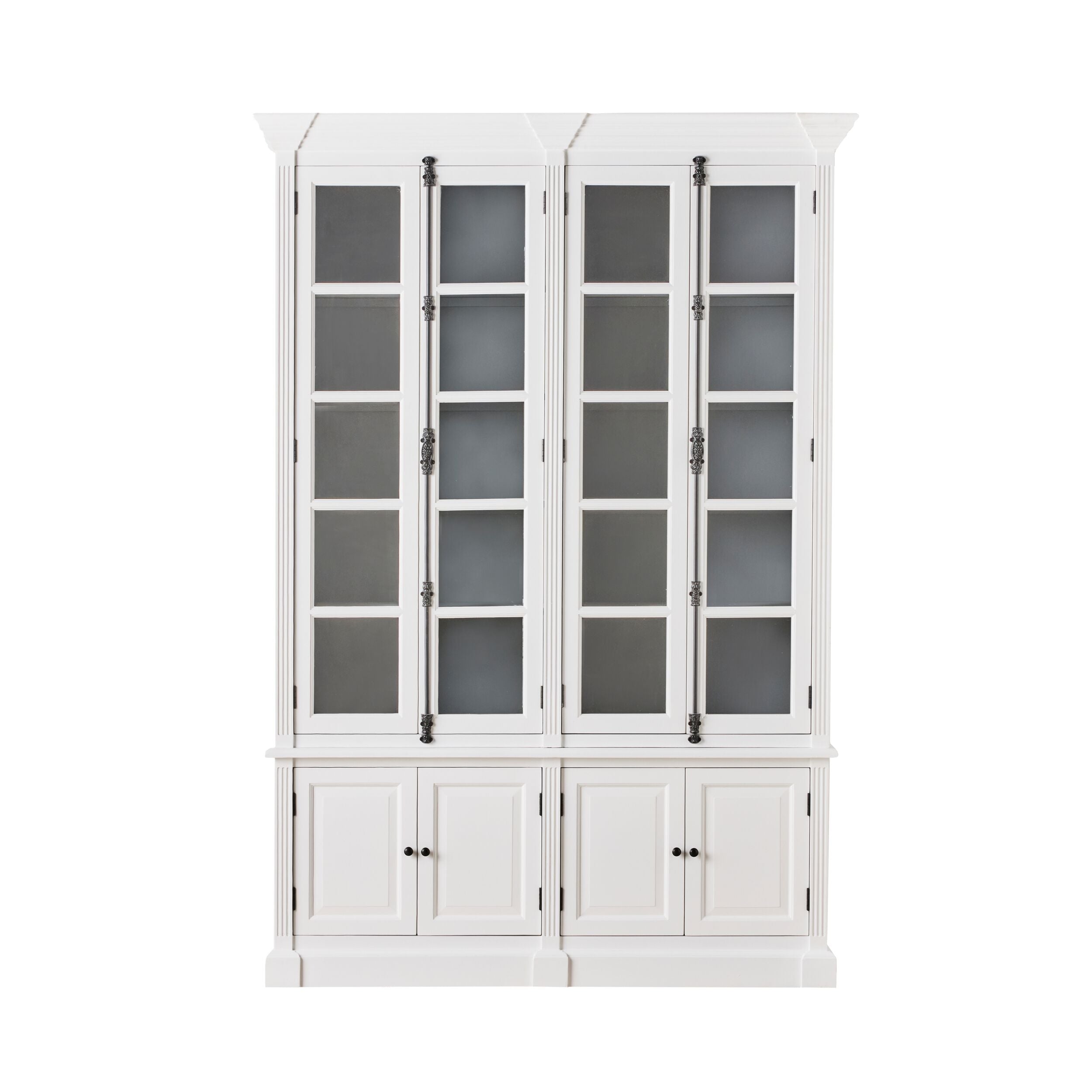 Camille 4 Door Display Cabinet White 167x240.5cm