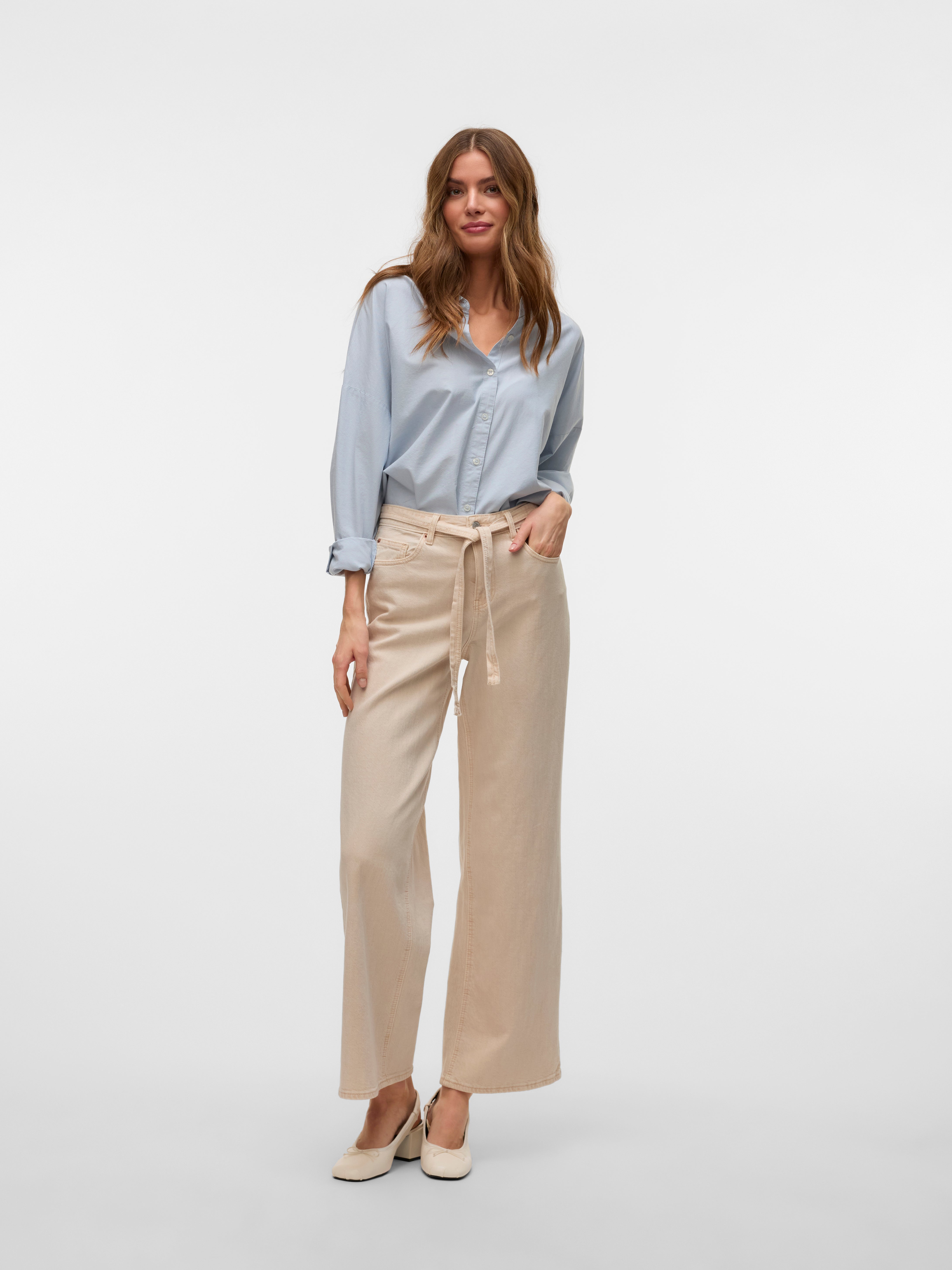 VERO MODA® VMKARLIE Mid waist Wide Leg Fit Jeans