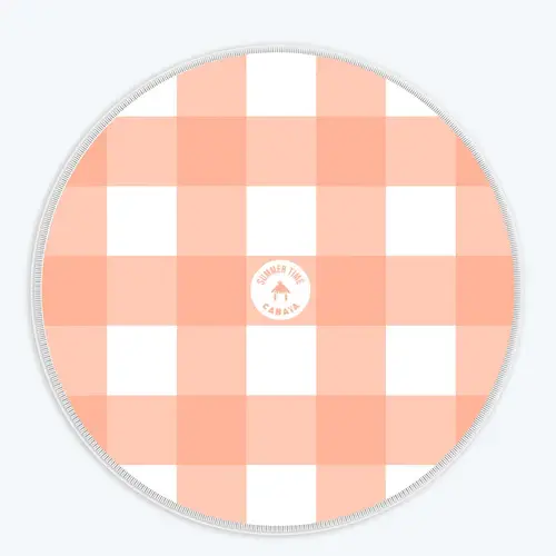 Serviette ronde Whitehaven Beach