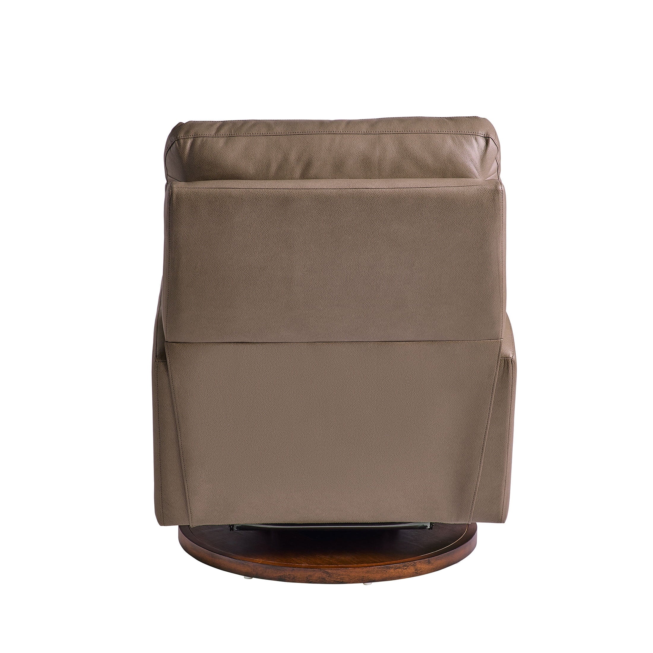 Better Homes & Gardens Modern Farmhouse Glider Recliner, Taupe Faux Leather