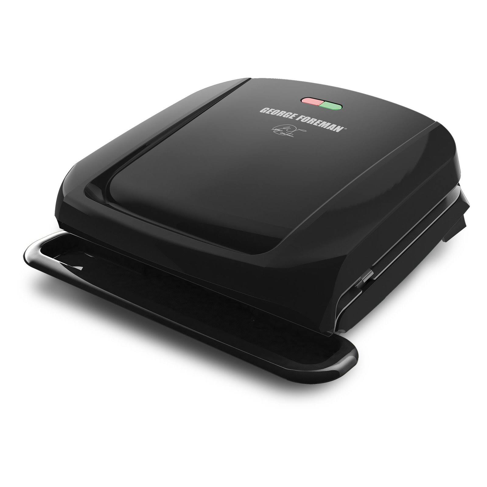 George Foreman GRP1060B 4 Serving Removable Plate Grill, Black