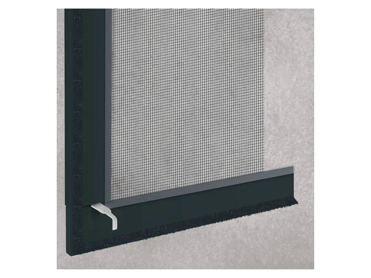 LIVARNO home Fentre moustiquaire en aluminium, 100 x 120 cm