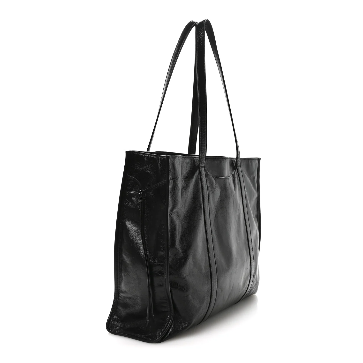 Soft Lux Large Shopping Tote Black