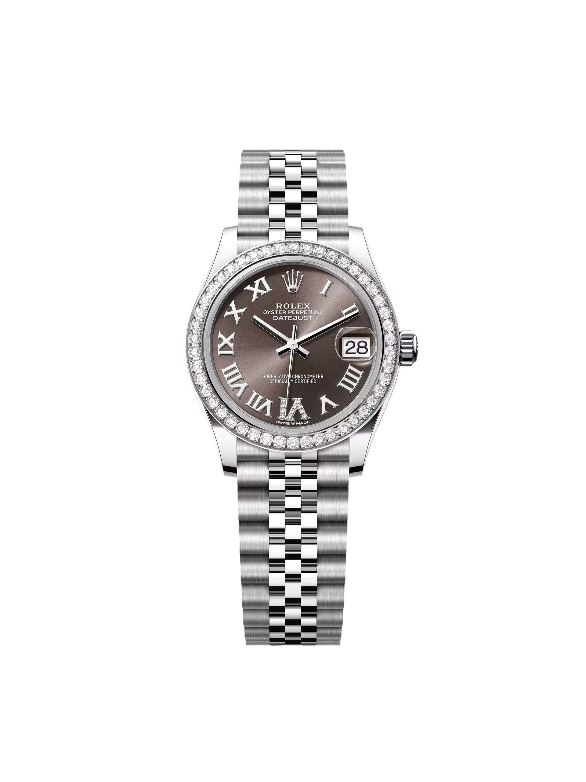 【Super Clone】RLX Datejust m278384RBR-0031/0032 Dark Grey 31mm Dial Oyster Watch