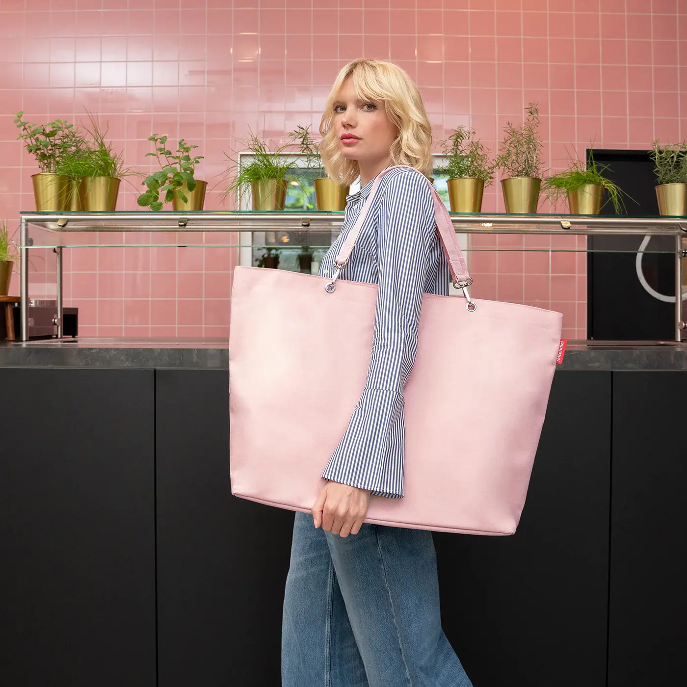 shopper XL twist blush