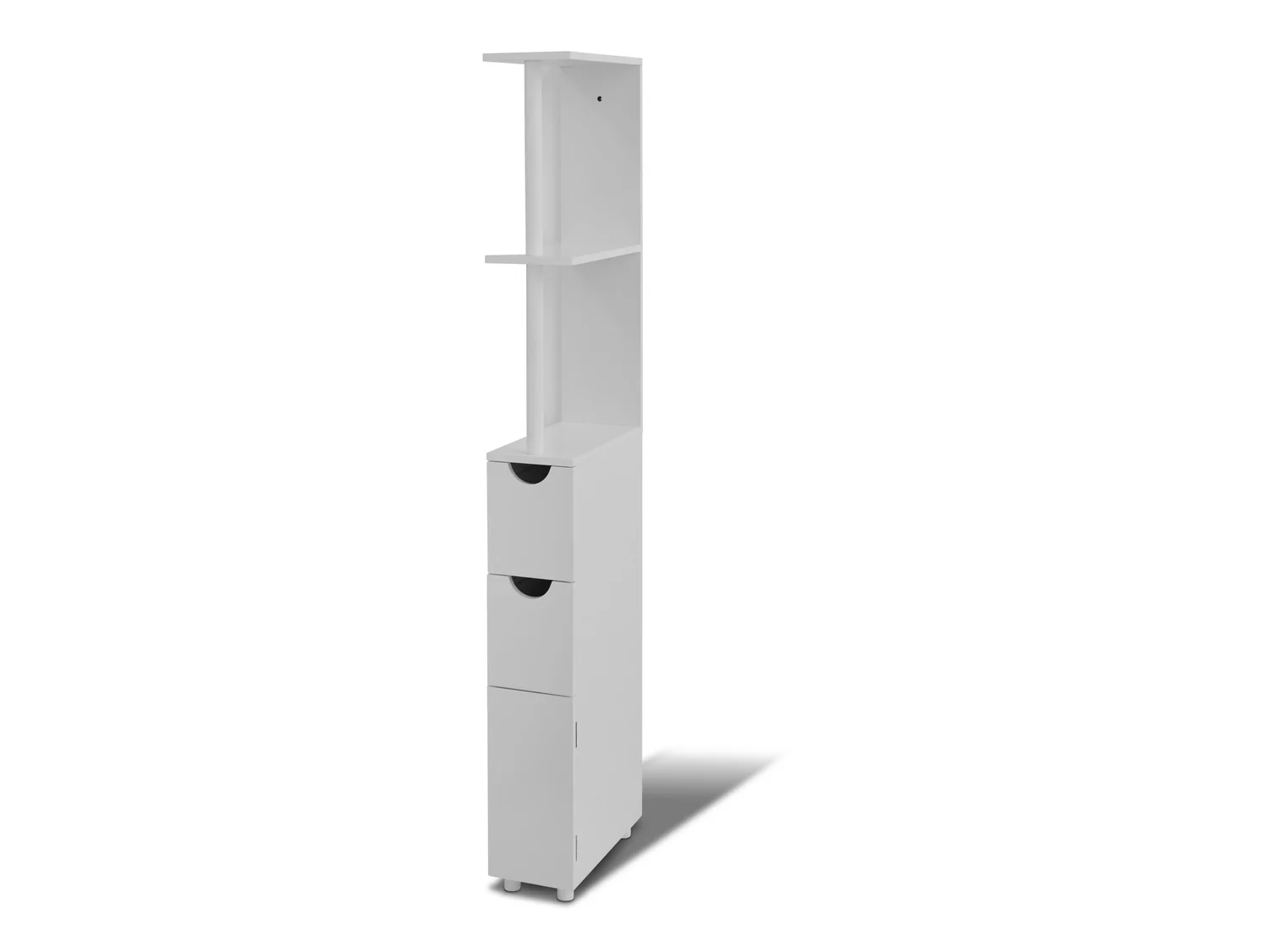 LIVARNO home Meuble de rangement troit, 15,2 x 136,5 x 33 cm, blanc