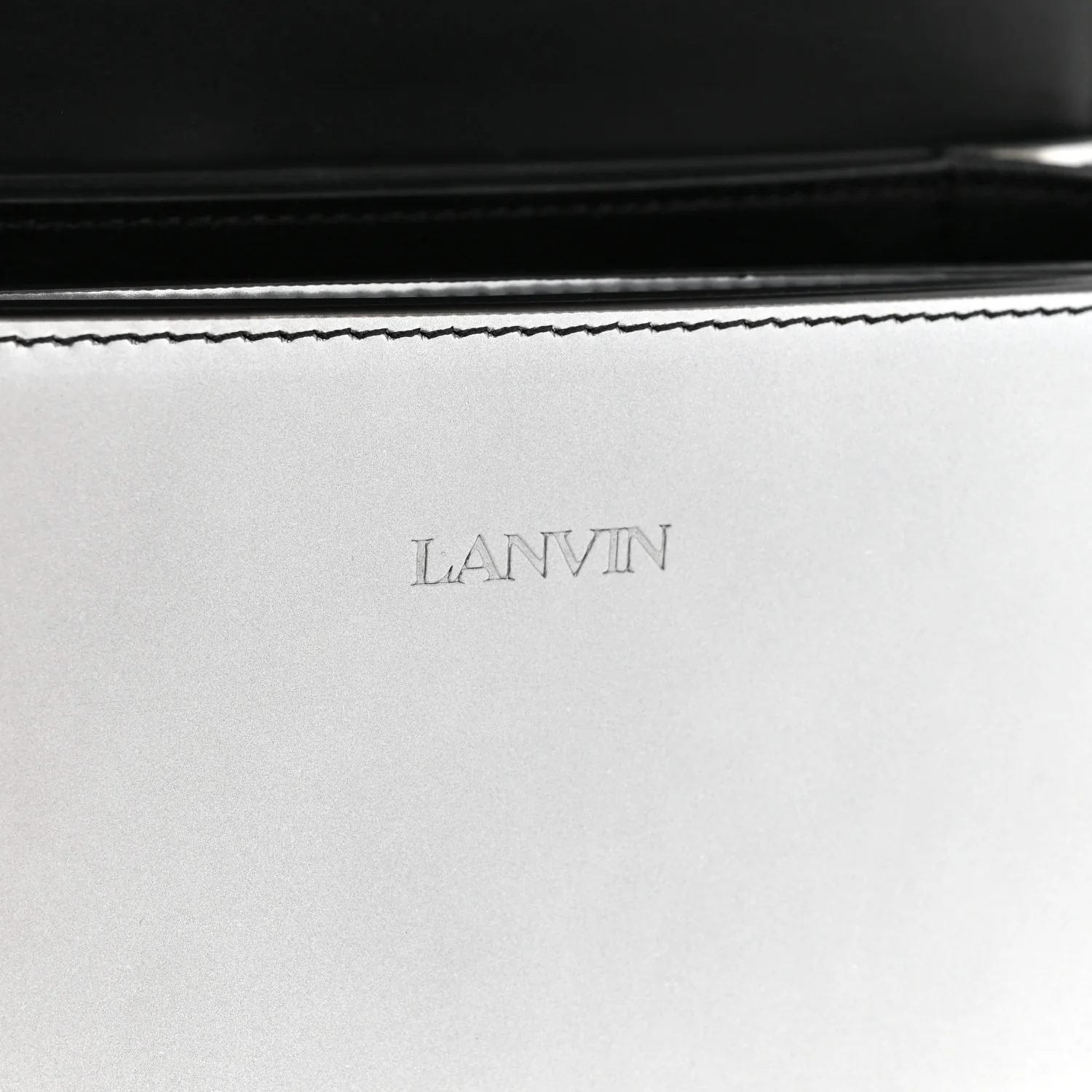 Metallic Calfskin Concerto Bag SIlver