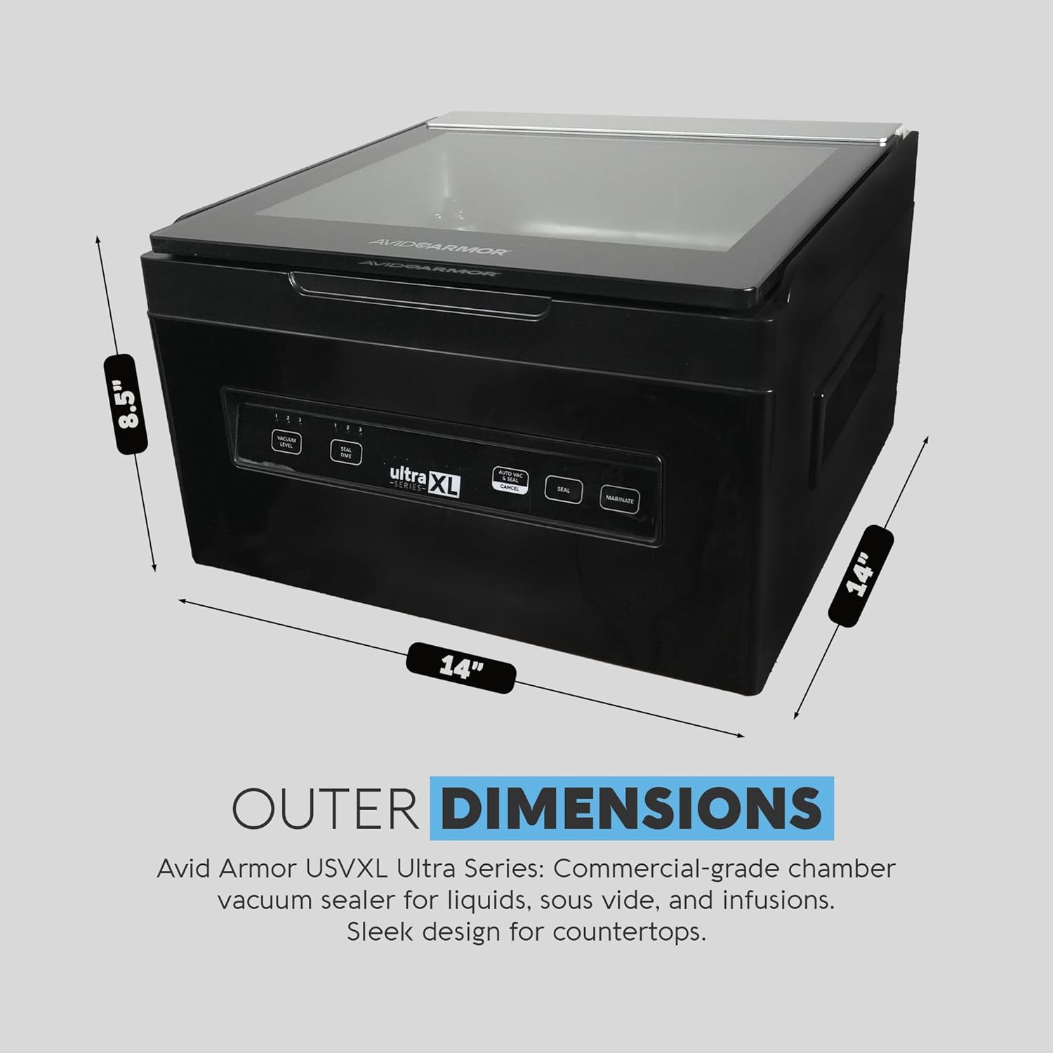 Avid Armor Chamber Vacuum Sealer Machine USVXL Ultra Series 11.5