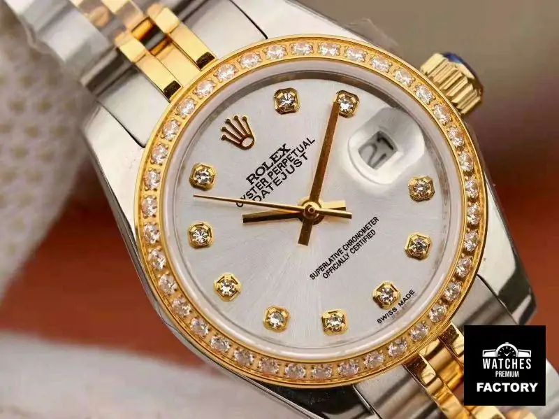 Rolex Lady Datejust 18K Yellow Gold 28MM Silver Dial