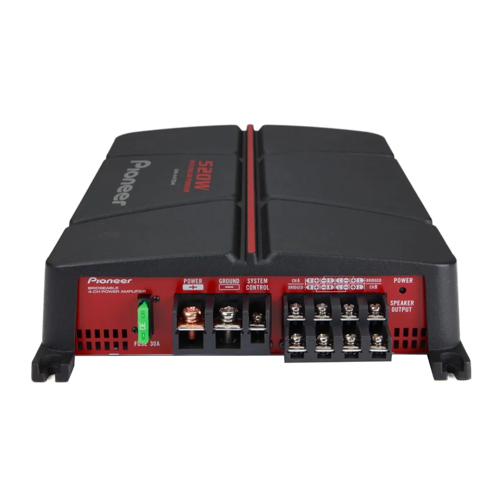 Pioneer GM-A4704 Class AB 4 Channel Car Audio Bridgeable Amplifier 520W Max - Image 4