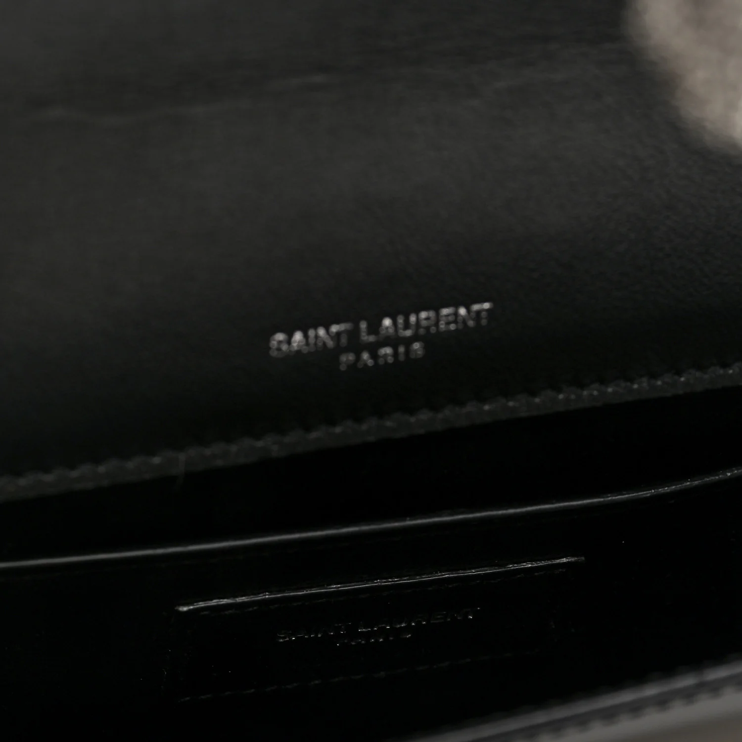 Patent Cassandre Tassel Clutch Black