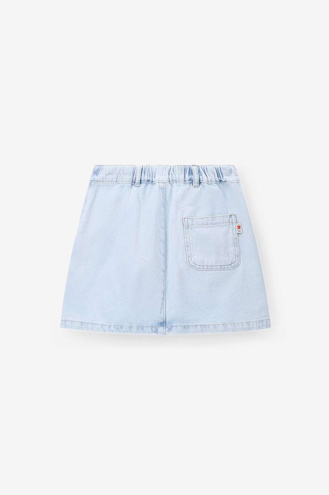 Lichtblauwe denim rok