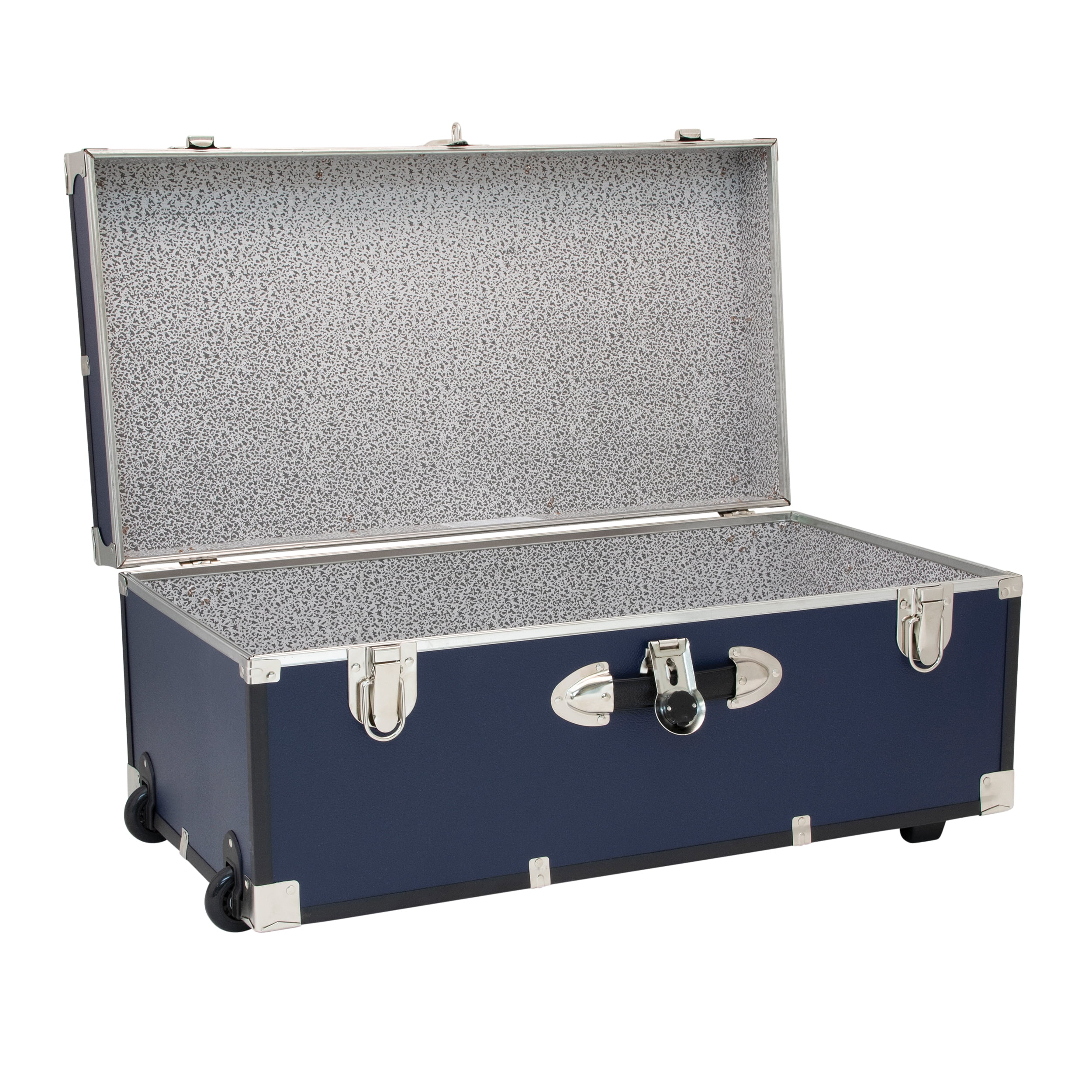 Collegiate Collection Footlocker Trunk with Wheels(Blue) - Image 4