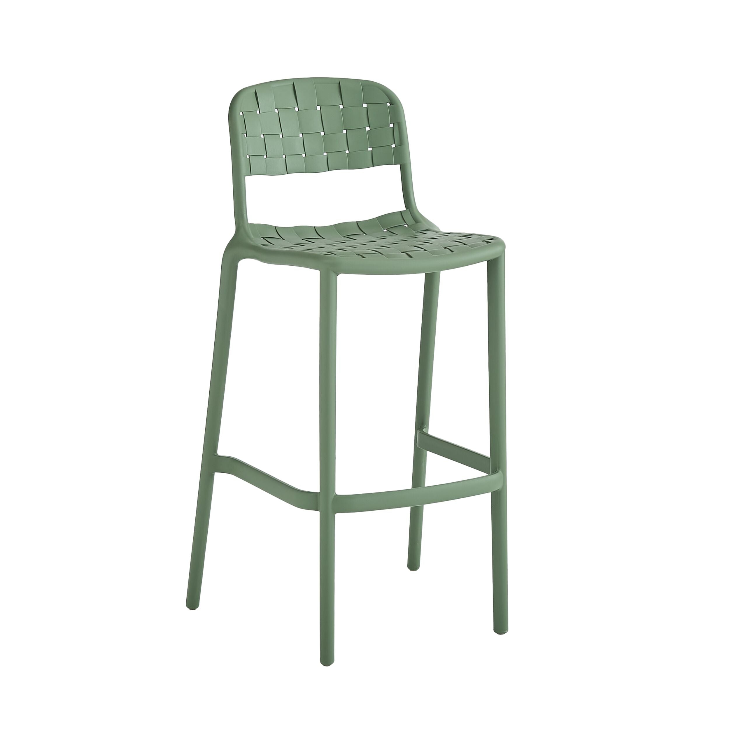 Em Weave Bar Stool Fennel Green