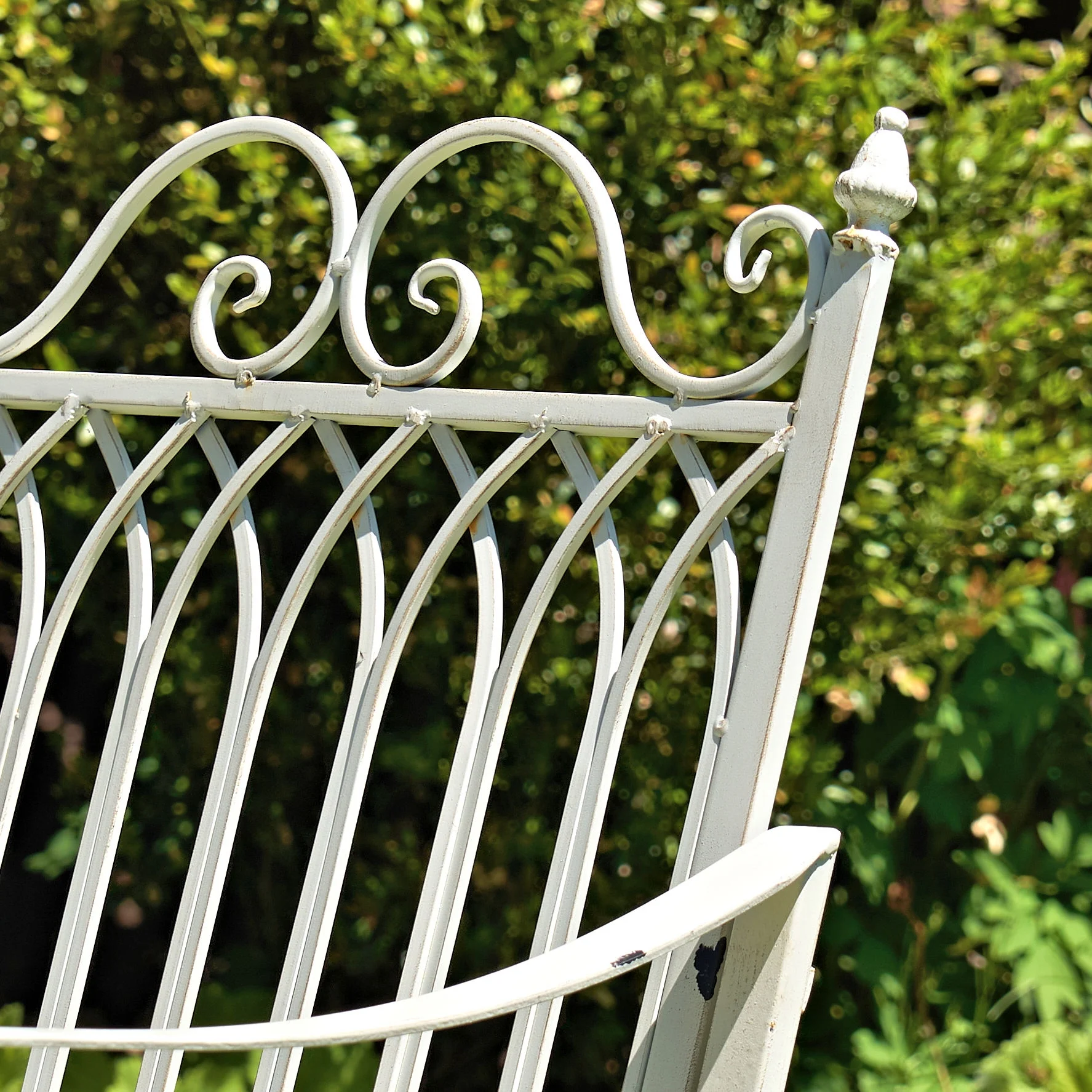 Outdoor Metal Rocking Arm Chair/Bench (Bench, Bronze)(Bench/Bronze) - Image 8