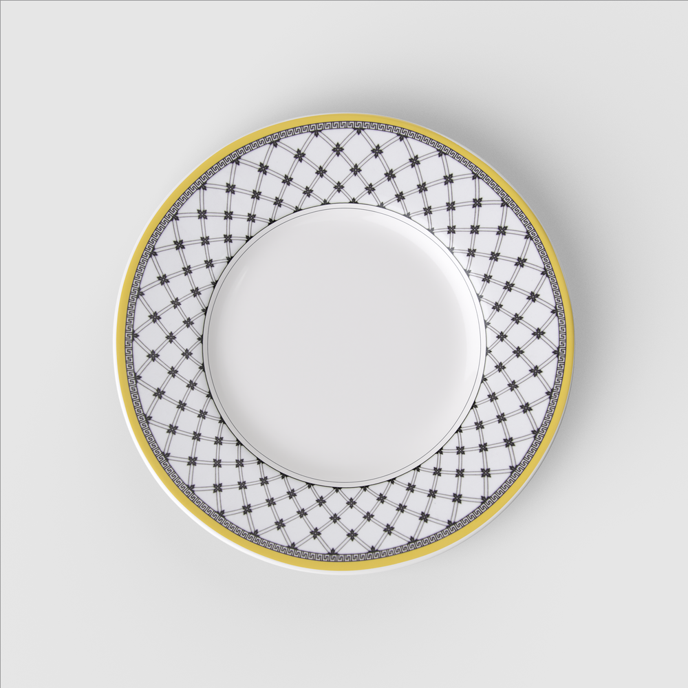 Audun Appetizer/ Bread Plate - Multi-colored, 7.1'', Premium Porcelain