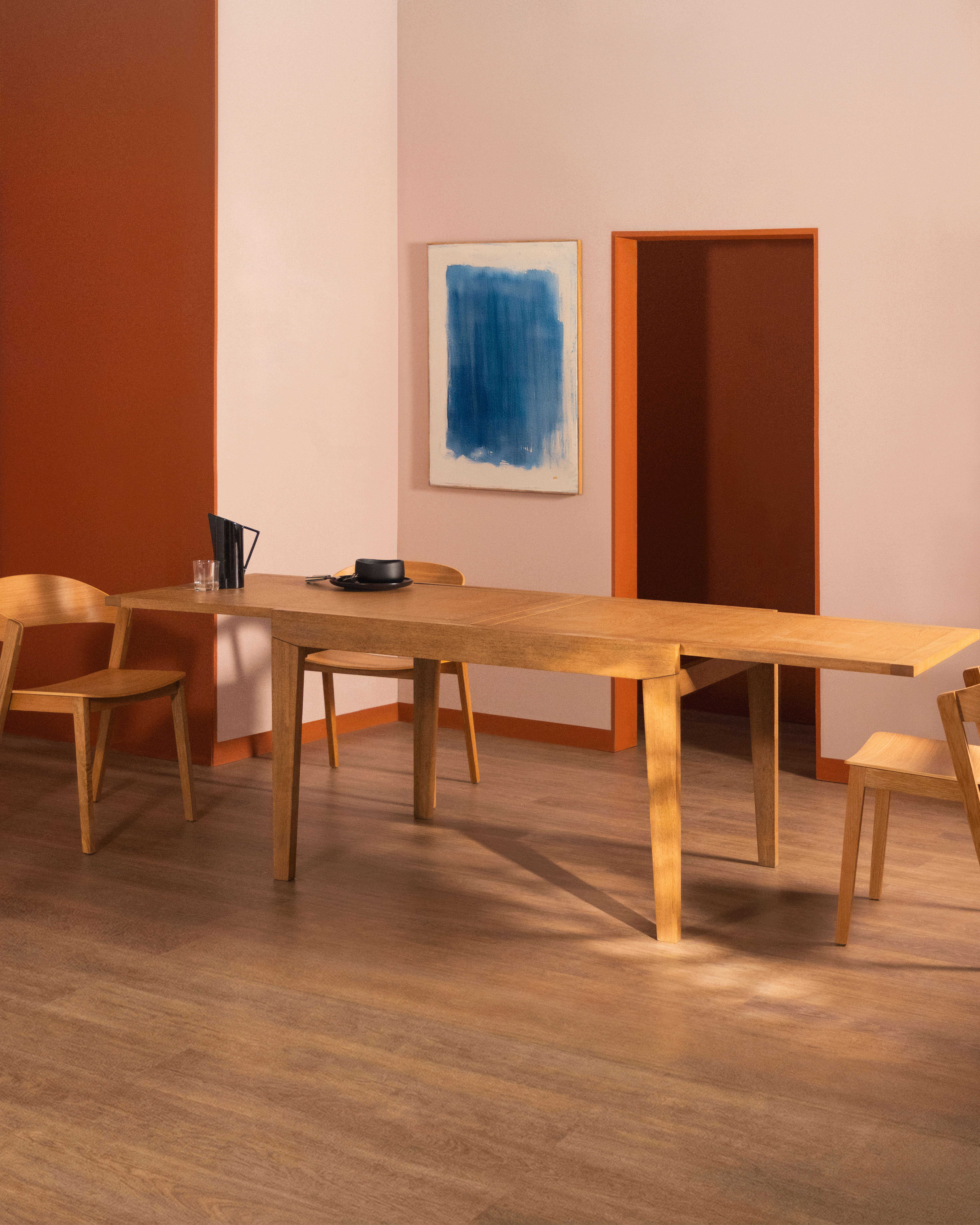 Ronny - Mesa de Comedor Extensible de Madera (120X90 cm) Ronny