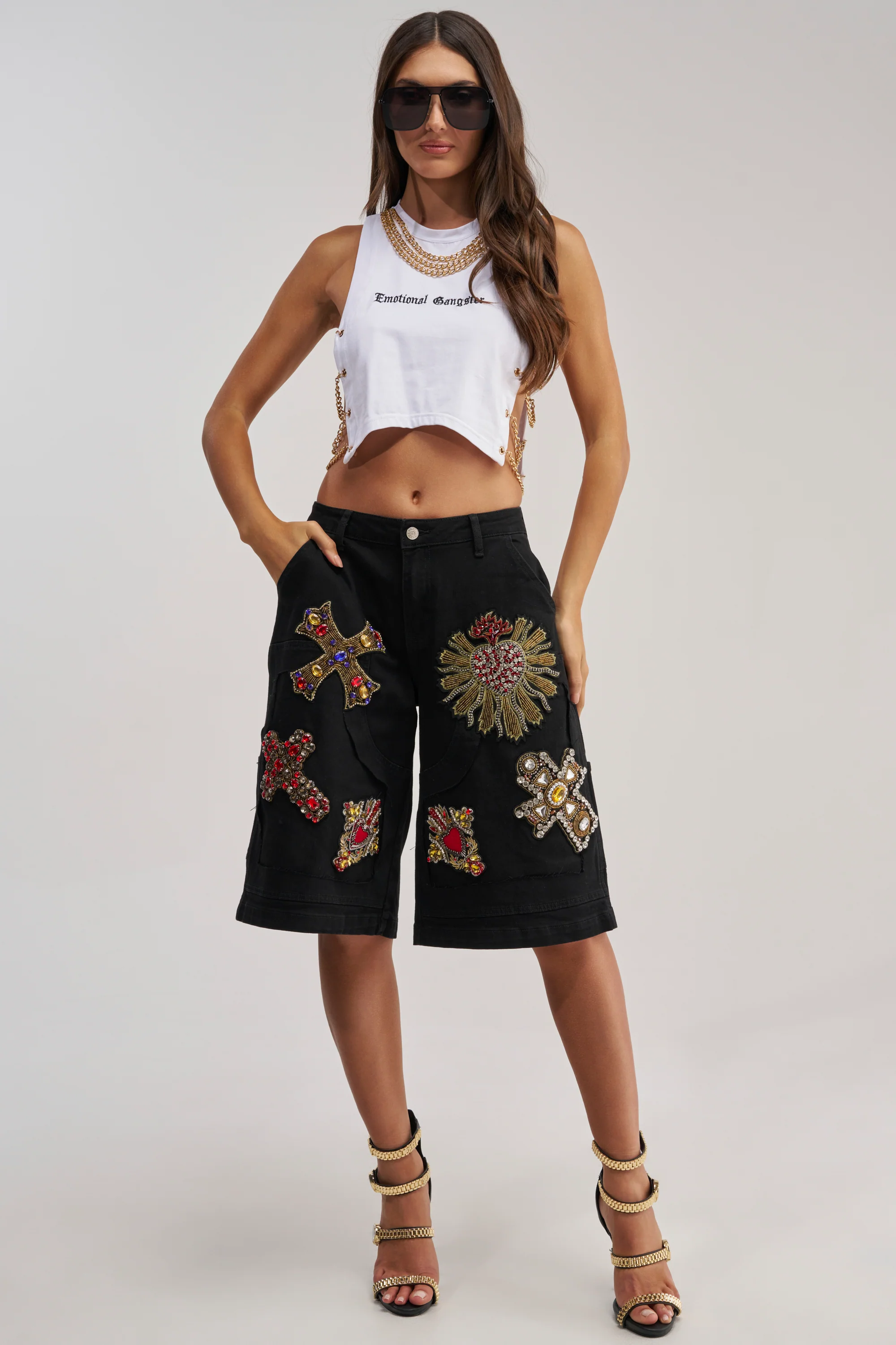 WILD AND FREE DENIM SHORTS - Akira Store