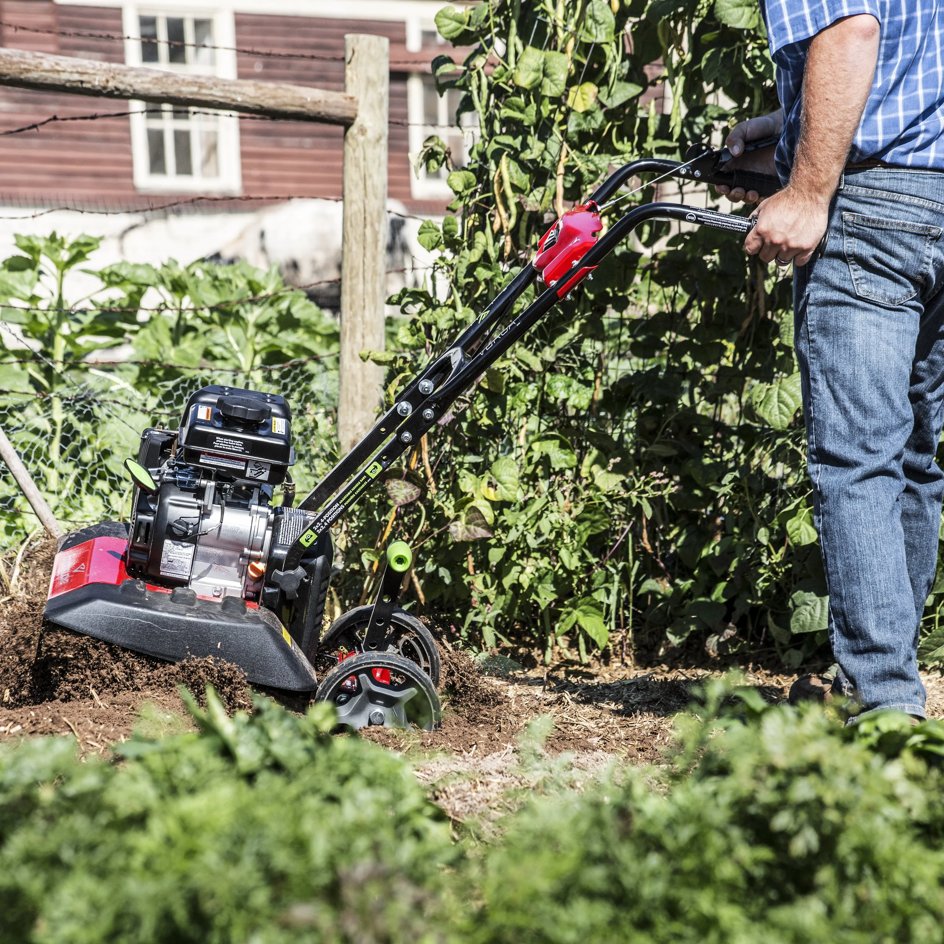 Versa Tiller Cultivator 99cc Engine, Red - Image 6