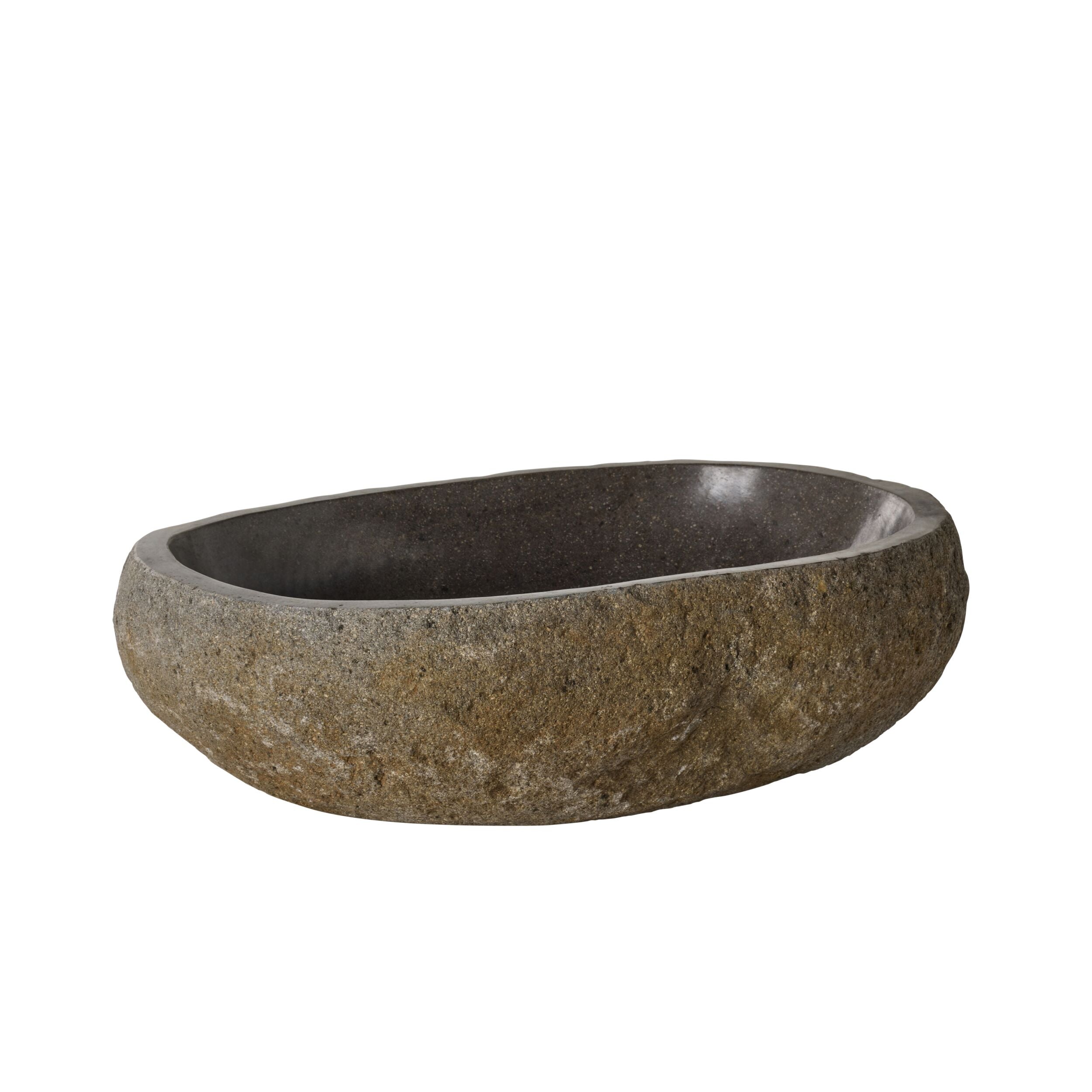Andesite Natural Stone Basin 45-50x35-40x14cm