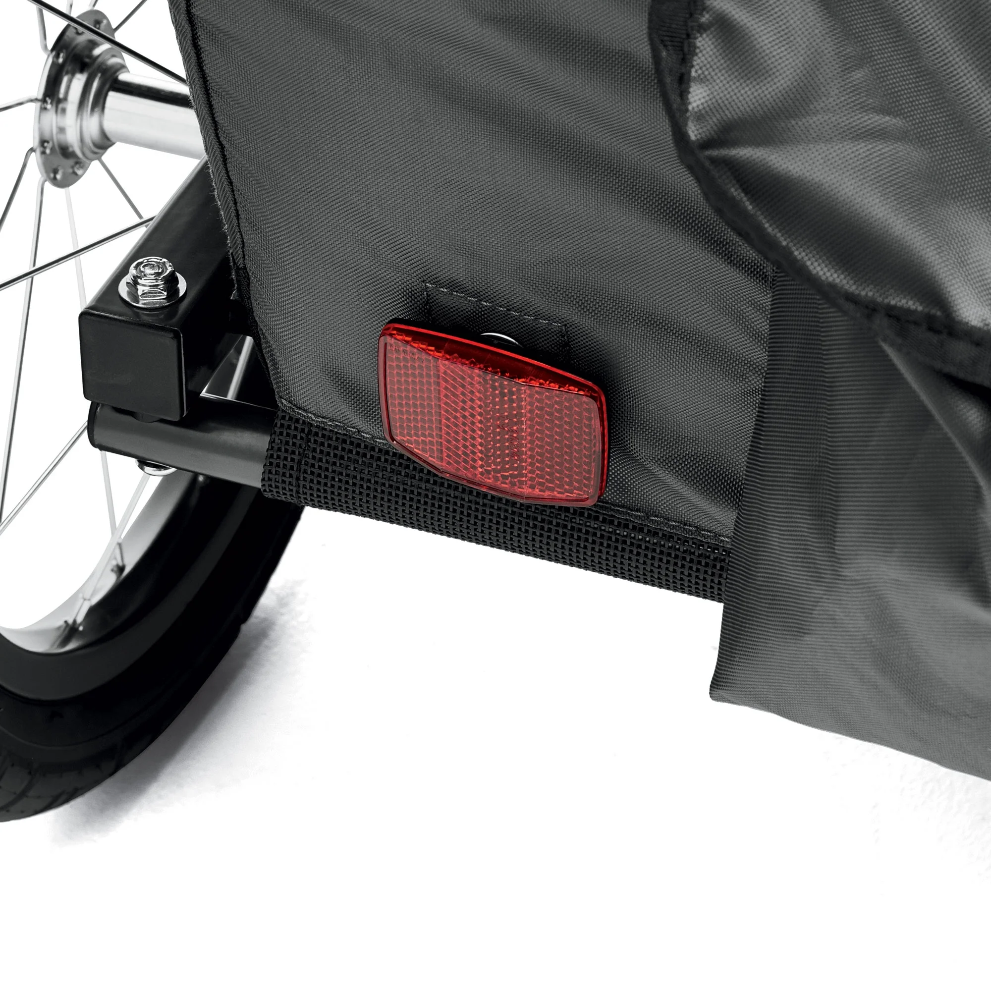 Remolque para Bicicleta Infantil de Dos Ruedas, Rojo(Red) - Image 4
