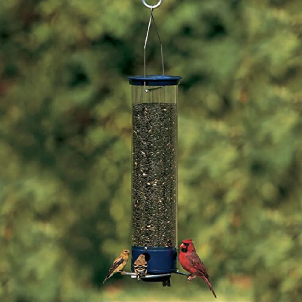 Whipper Squirrel Proof Tube Bird Feeder Blue 5 lb capacity Image 8