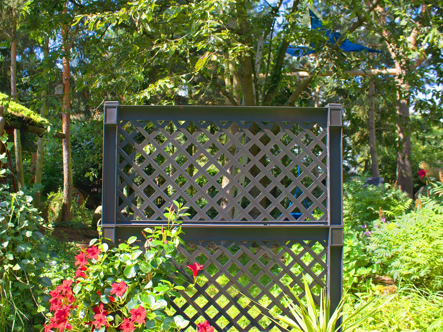 KHW Bac  plantes avec treillis central, l 100 x H 140 x P 43 cm, 110 L