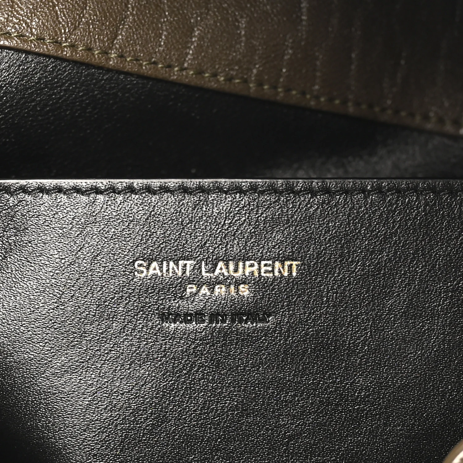 Grained Lambskin Large Cassandre Envelope Pouch Light Musk