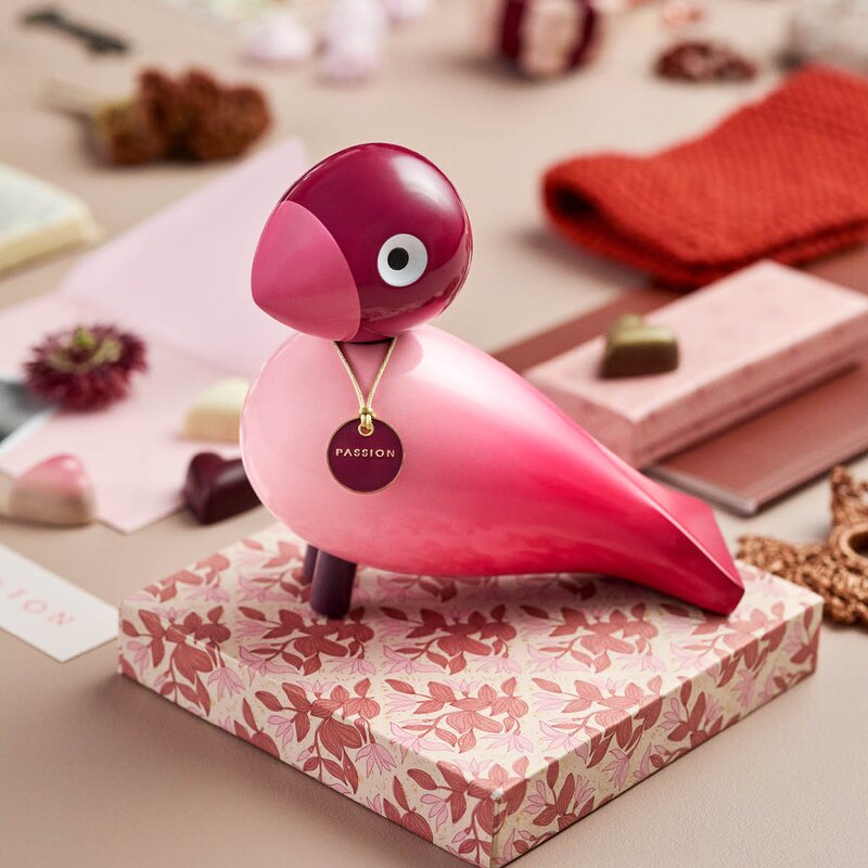 Story Bird sangfugl Passion 15,5 cm rosa