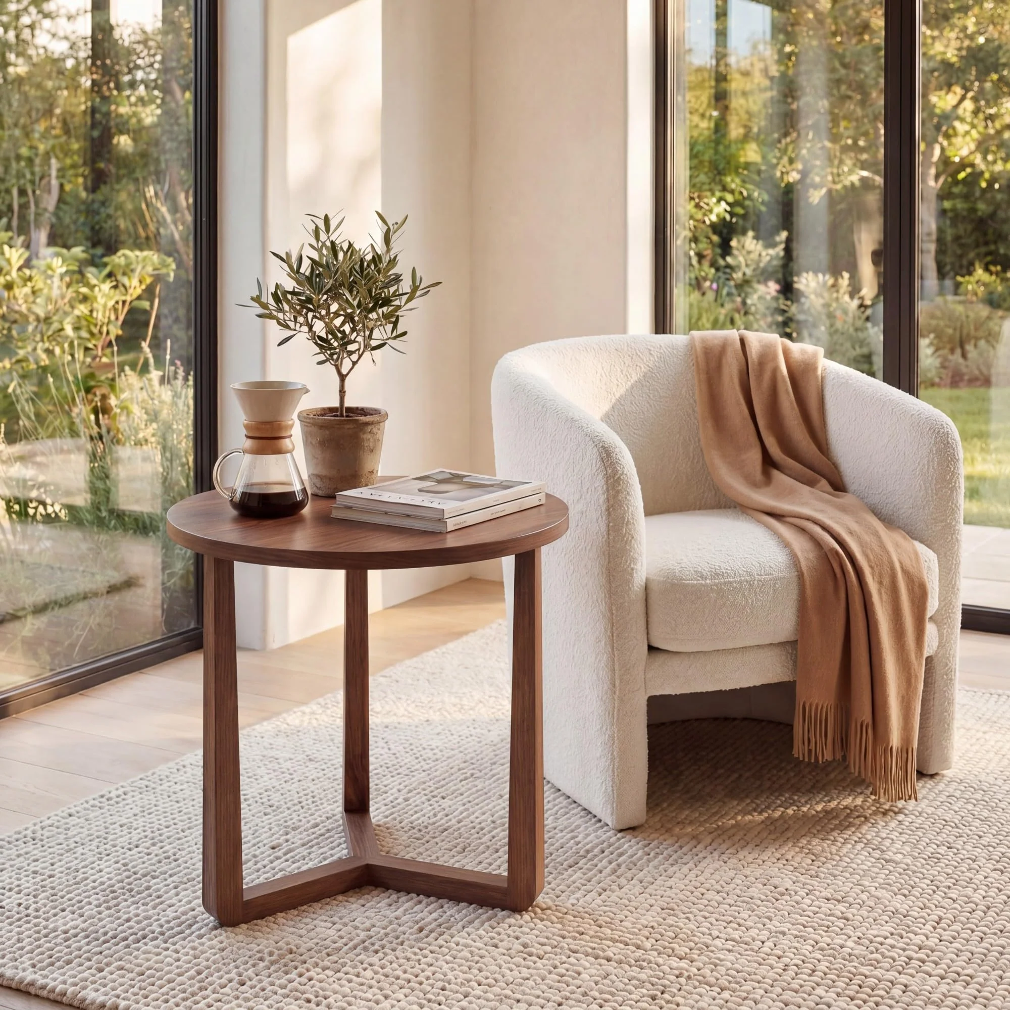 Tangkula Farmhouse Side Table | 22.5