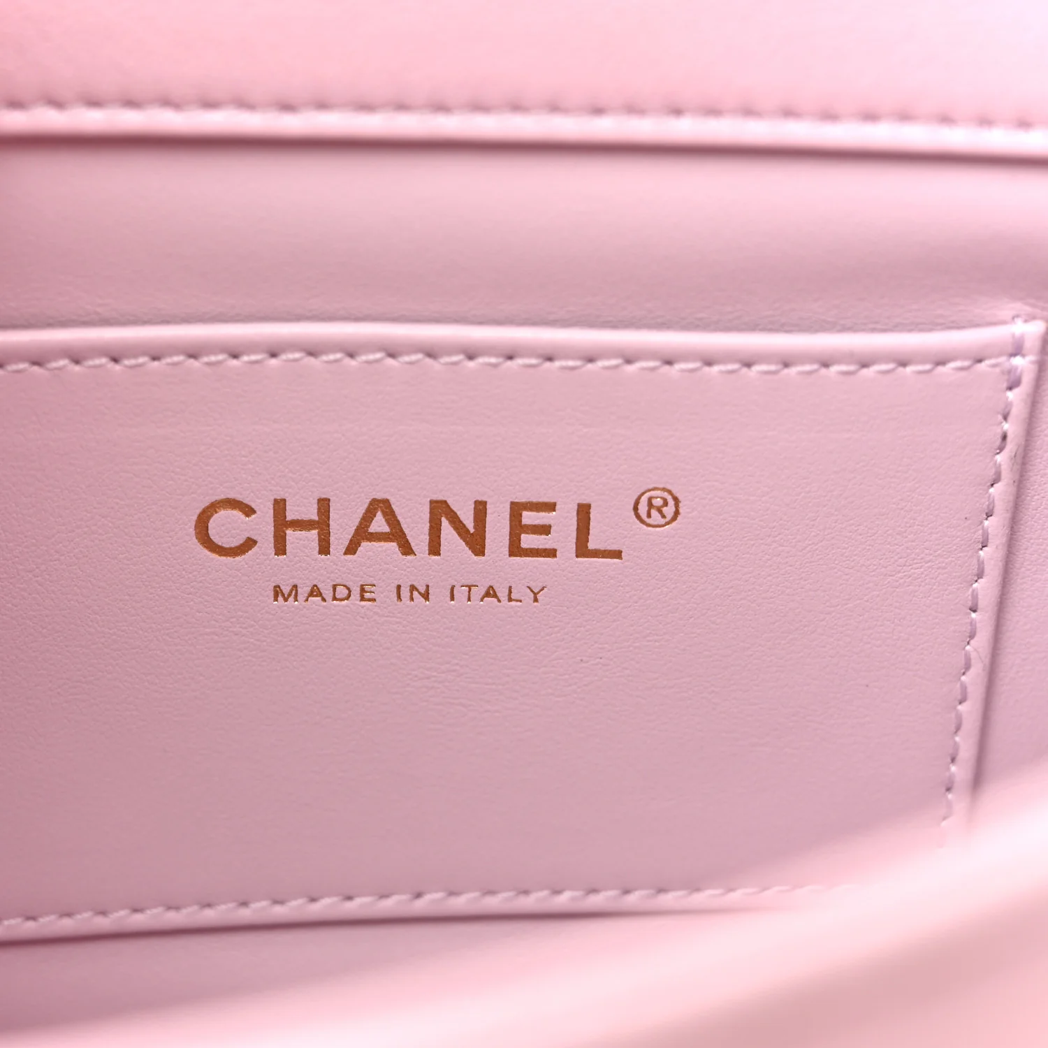 Lambskin Quilted Pearl Small Flap Light Purple