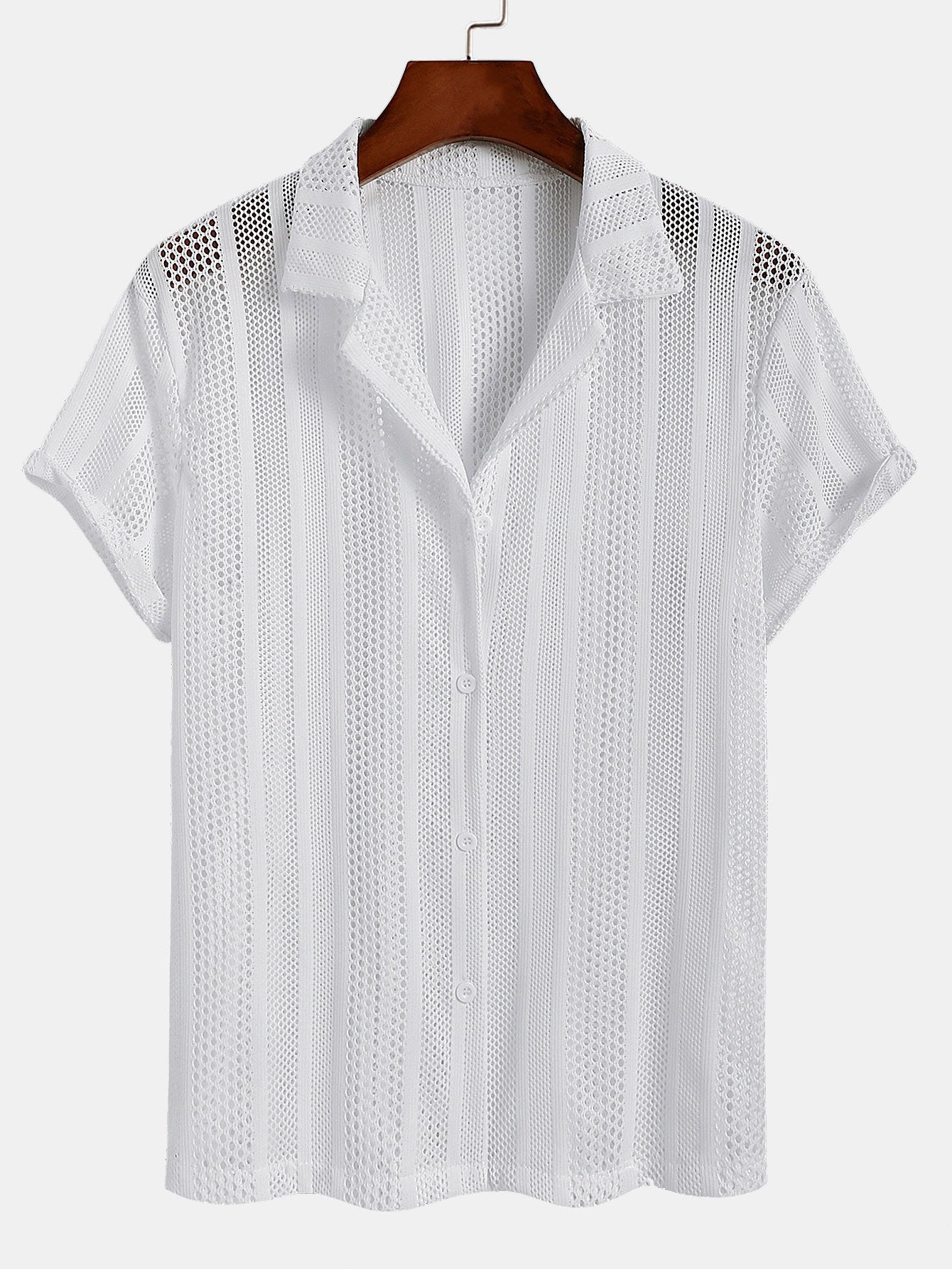 Chemise à texture en maille
