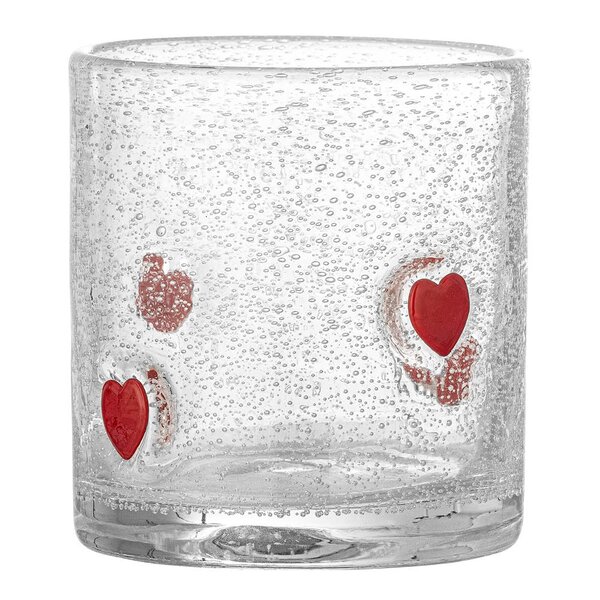 Debra vannglass 37 cl hjerte