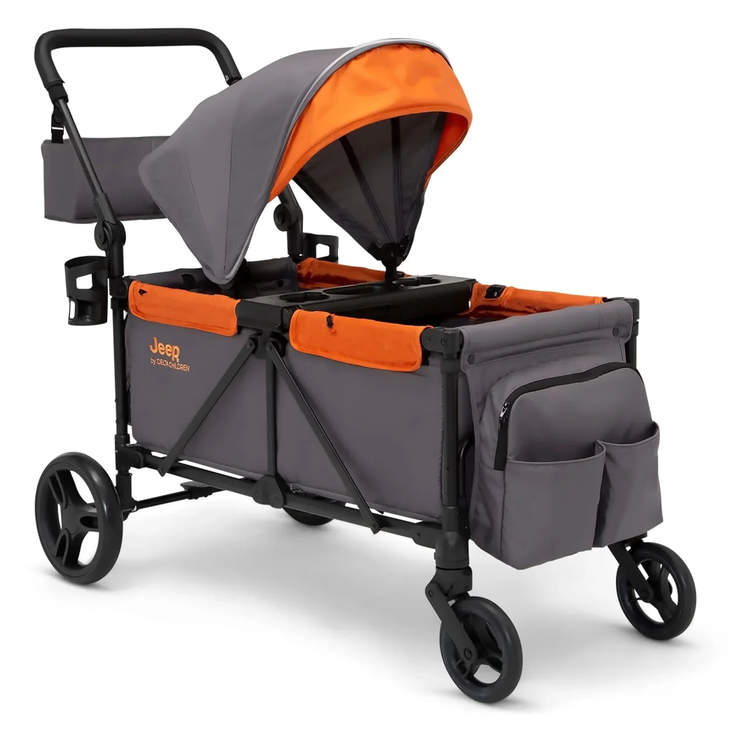 Poussette-wagon tout-terrain Jeep Sport de Delta Children avec capote et organiseur pour parents