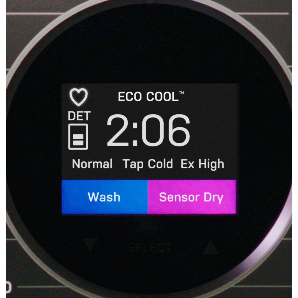 Laveuse-sécheuse combinée Profile UltraFast de 4,8 pi³ avec technologie de pompe à chaleur sans ventilation, couleur graphite carbone