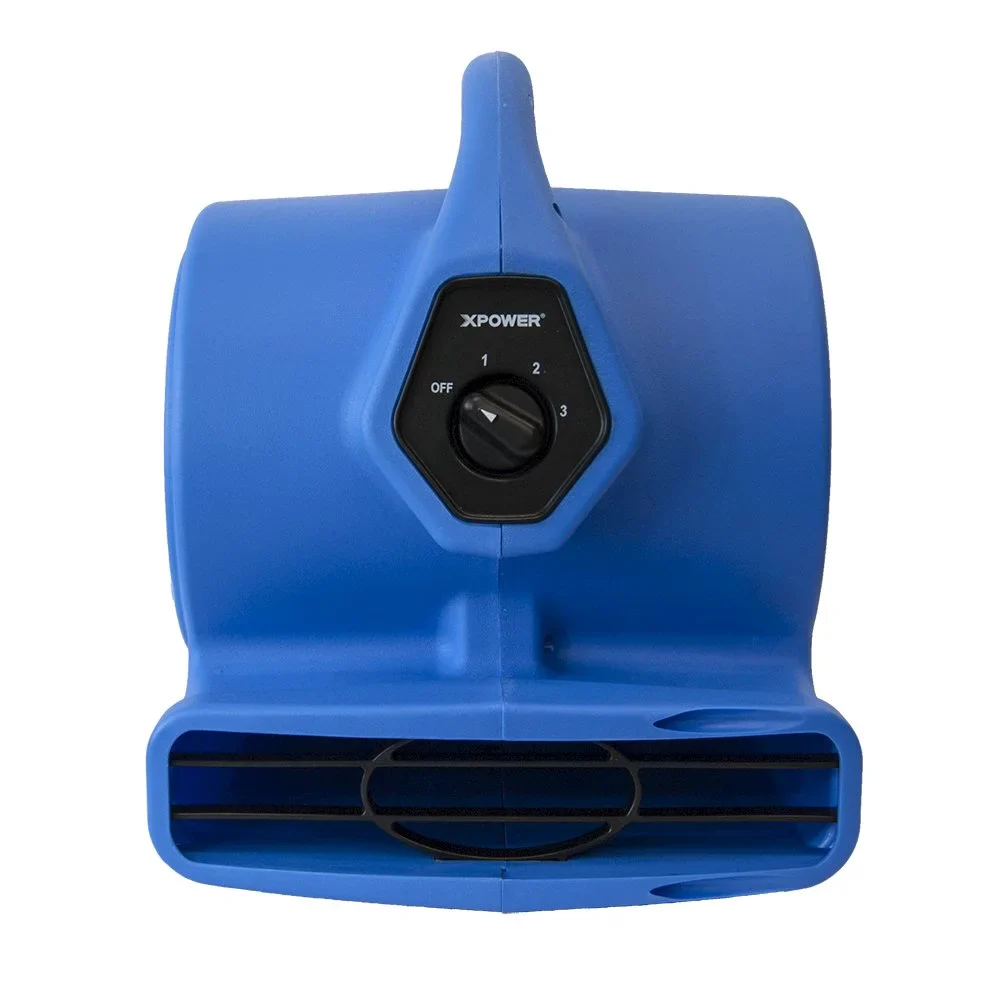 XPOWER P-130A 1/5 HP Multi-Purpose Mini Mighty Air Mover, Utility Fan, Dryer, Blower with Built-in Power Outlets