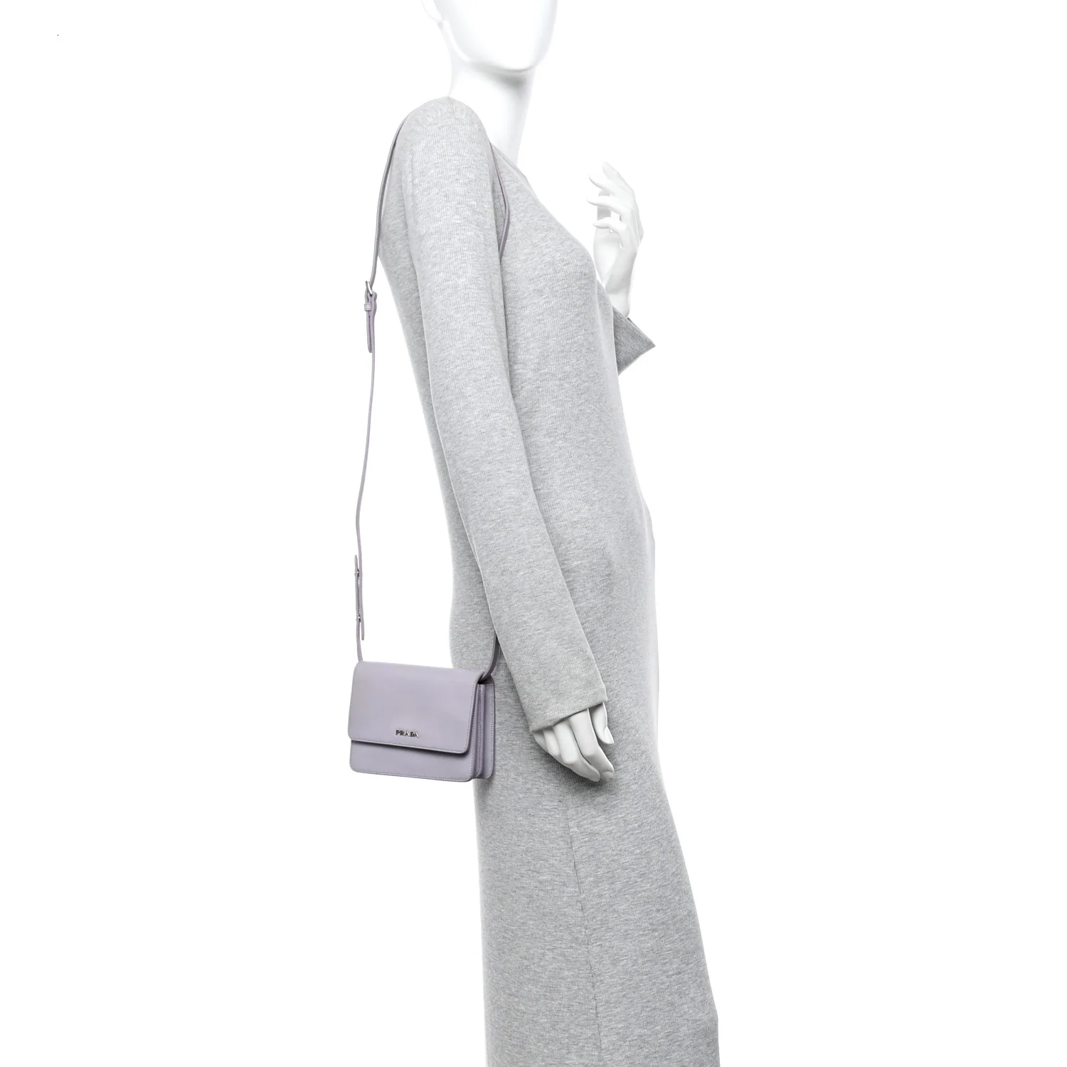 Saffiano Lux Crossbody Bag Glicine