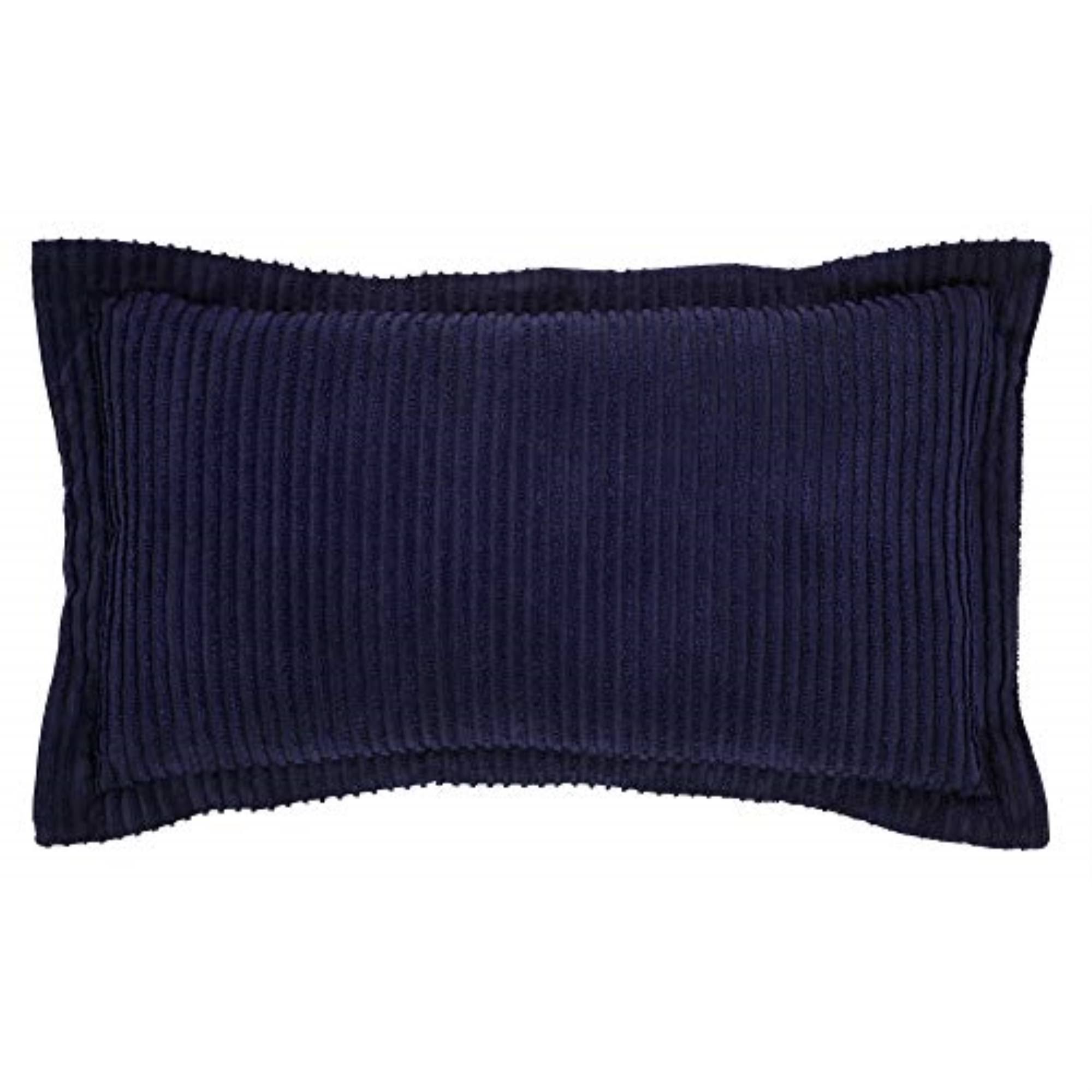 Better Trends Jullian Stripes Design 100% Cotton King Sham Navy, Blue