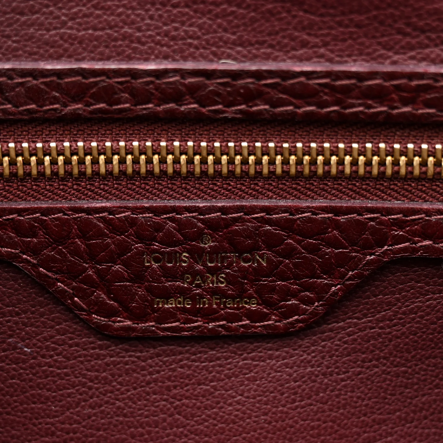 Ostrich Lizard Majestueux Tote MM Bordeaux