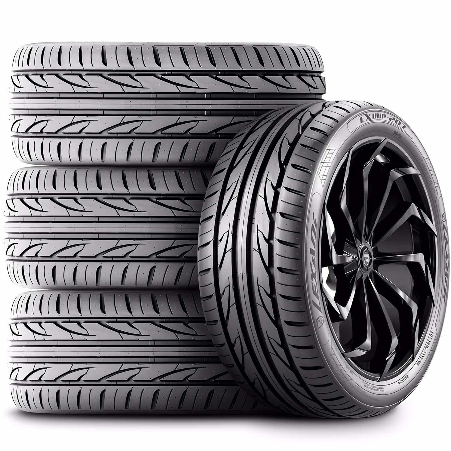 Set of 4 Lexani LXUHP - 207 225/55ZR17 225/55R17 101W XL High Performance a/S All-Season Tires