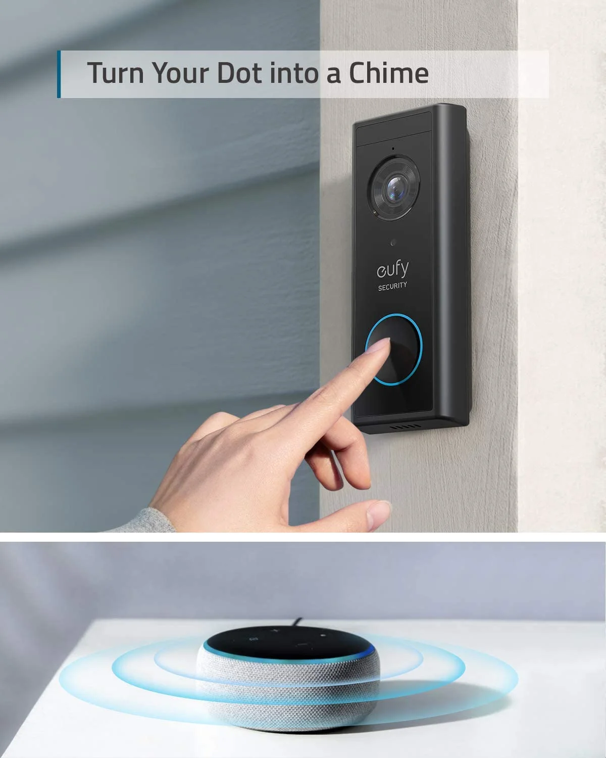 Security, Wireless Video Doorbell (Battery-Powered) with 2K HD, No Monthly Fee, On-Device AI for Human Detection, 2-Way Audio, Simple Self-Installation(Black) - Image 3