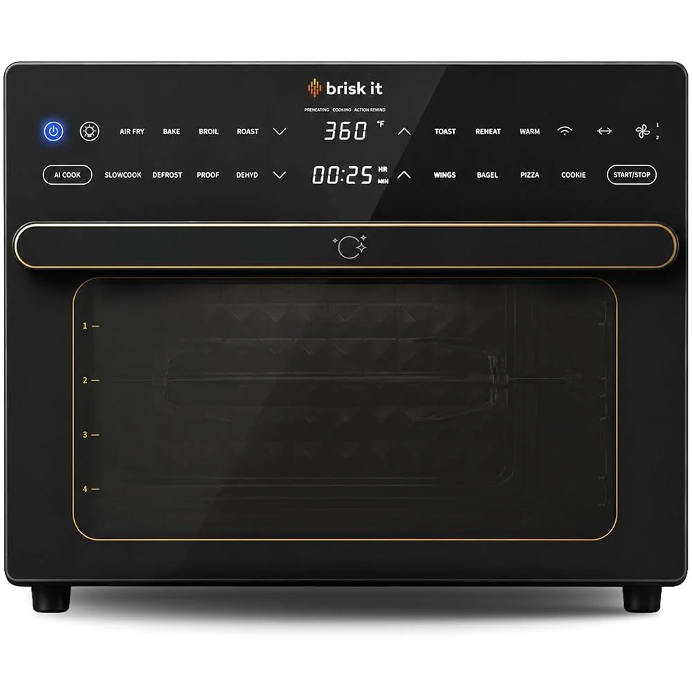 Brisk It Neoma WiFi Air Fryer Toaster Oven, 14-in-1 AI Smart Oven, 32 QT