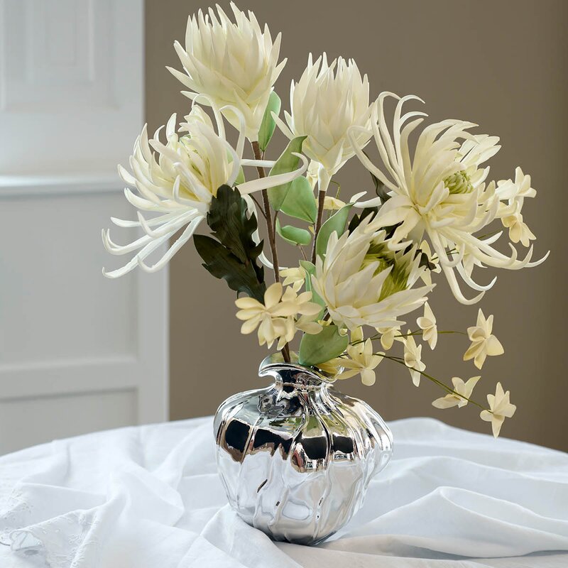 Celeste vase 25 cm sølv