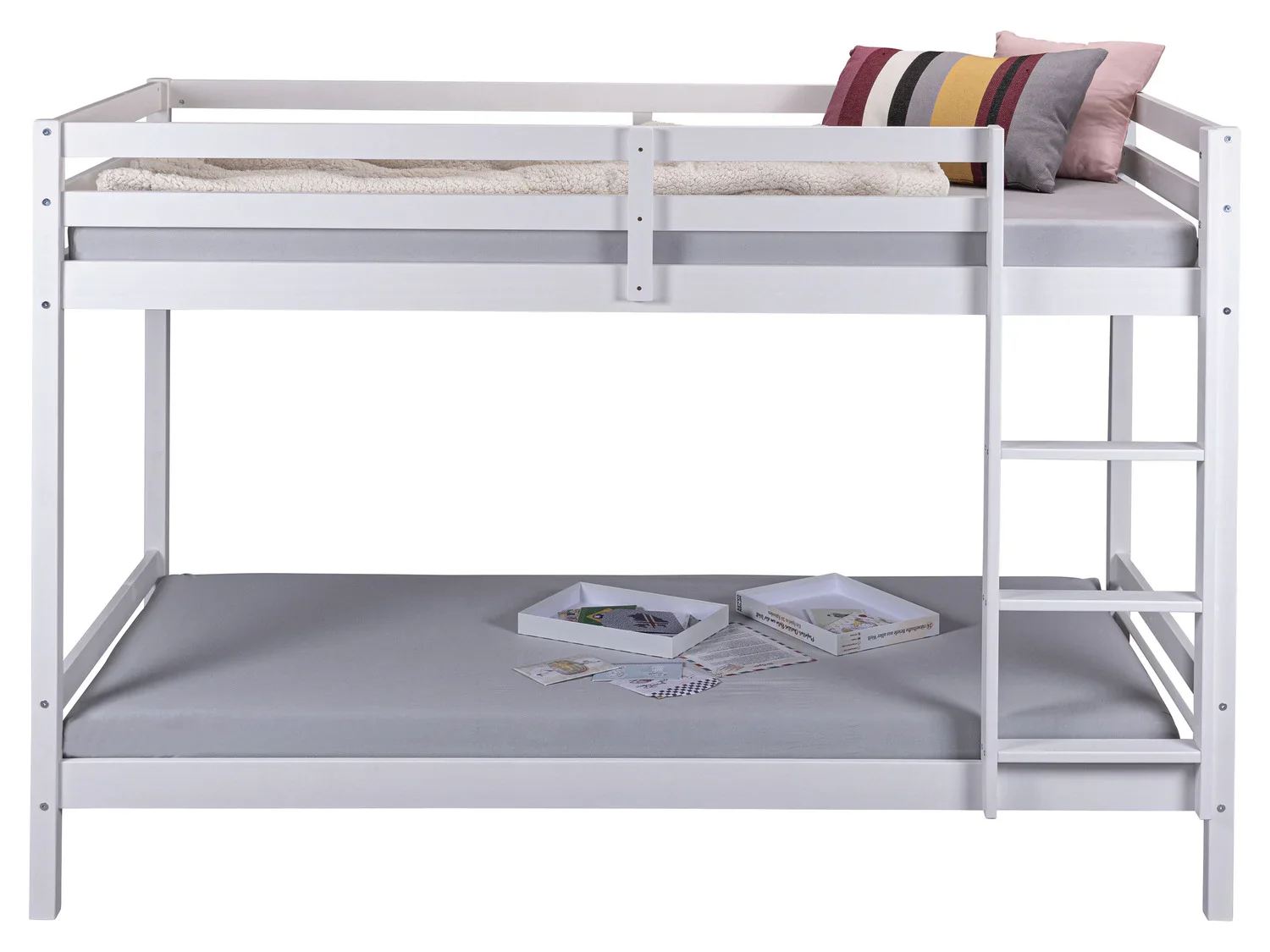 Inter Link Lit superpos enfant, laqu blanc