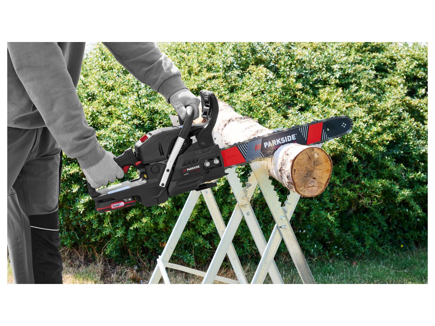 PARKSIDE PERFORMANCE Trononneuse  essence avec dmarrage lectrique PPBKS 56 C3, 18, 20 V