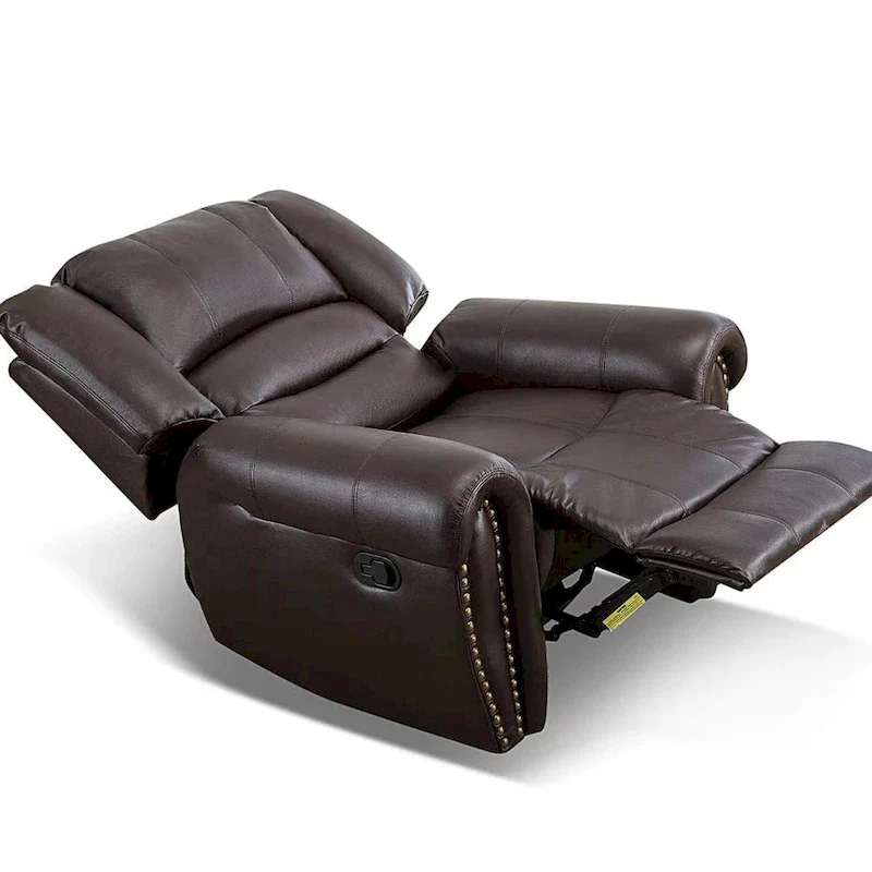 Manual Recliner Chair with Padded Armrests