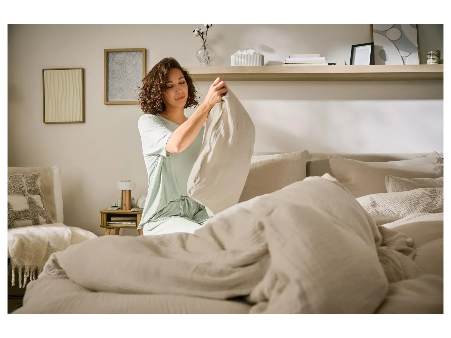 LIVARNO Parure de lit en mousseline Premium, 140 x 200 cm