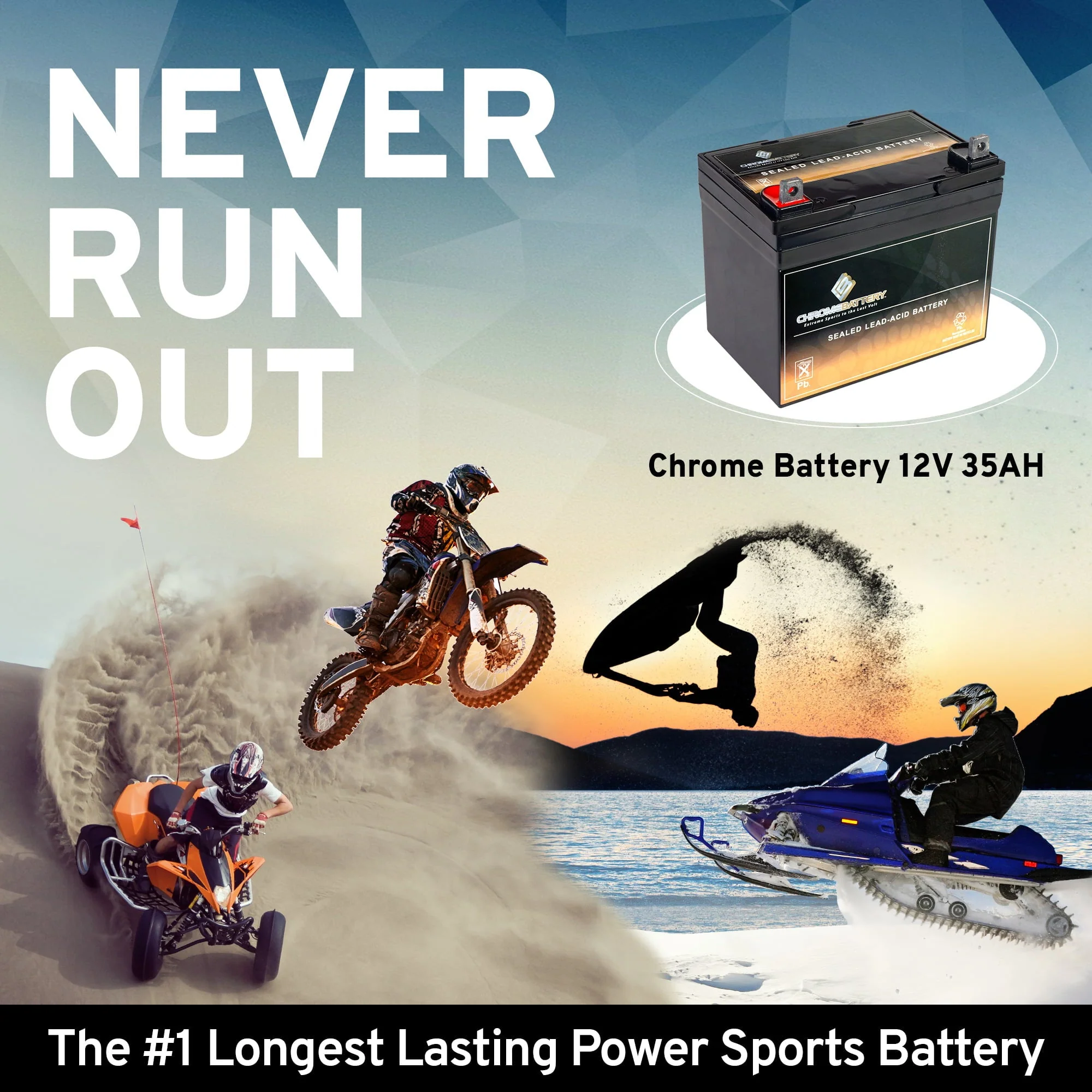 12V (12 Volts) 35Ah Battery for Speedex Tractor Co 840 Lawnmower Image 6